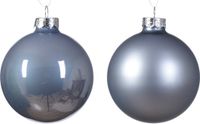 Decoris Kaemingk B.V. Kerstbal glas d8 cm mblw ass 6st kerst