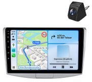 autoradio 10 pouces CarPlay avec caméra de recul, adapté pour VW Passat B6 B7 CC Magotan (2010-2015), avec navigation GPS, 4G, Bluetooth, commande au volant, USB, stockage 6+128 Go, processeur 8 cœurs et DAB+. Prend en charge Android Auto