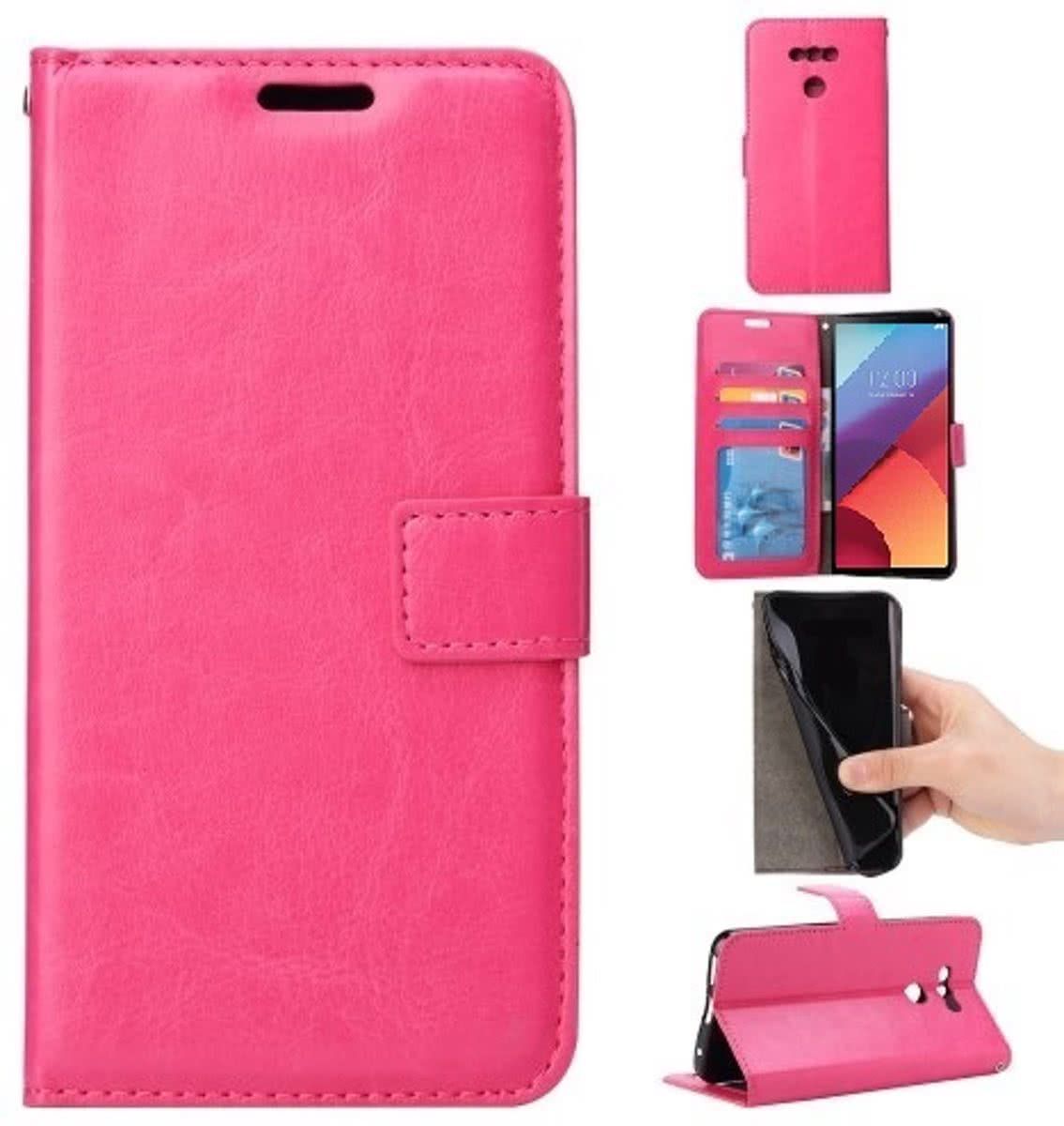 Cyclone Cover wallet case hoesje Huawei P10 roze