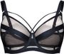 Esotiq Glam - Beha - Zwart - Voorgevormd - Met beugels - Maat 95C