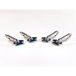 Acebikes Set van karabiners en flexibele bevestigingsrails (x4)