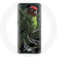 Maniacase Hoesje voor Samsung Galaxy A3 2016 Pionus Papegaai Rood Groen
