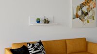 Hanah Home Scandinavian Wandplank, wit, 60 x 19,6 x 21,6 cm