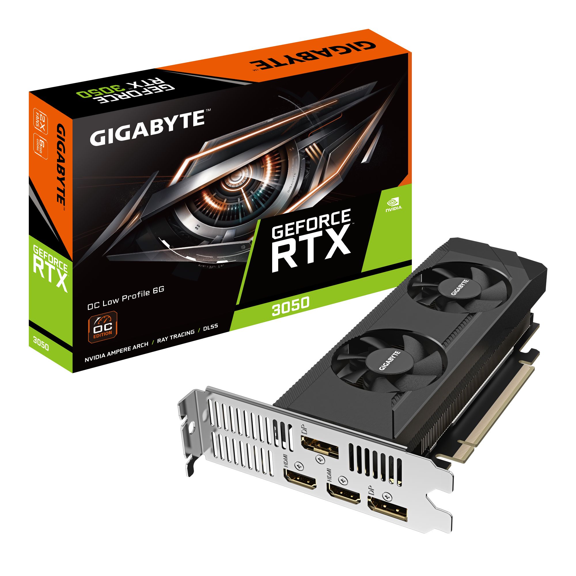 Gigabyte GeForce RTX 3050 OC Low Profile 6G - Graphics Card