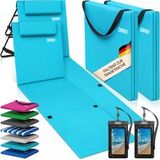 Tapis de plage, set de 2, turquoise 158x56x46cm rembourré