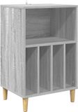 vidaXL Draaitafelstand Grijs Sonoma 47 x 39,5 x 74,5 cm Bewerkt hout