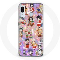Maniacase Hoesje voor Samsung Galaxy A40 Demon Slayer Vrolijk Kerstcadeau Poster