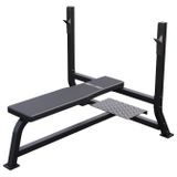 Gorilla Sports Brede Halterbank - Fitnessbank - Belastbaar tot 250 kg - Zwart