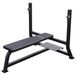 Gorilla Sports Brede Halterbank - Fitnessbank - Belastbaar tot 250 kg - Zwart