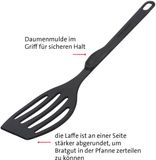 Merkloos Zwart Polyamide Keukengerei Set van 3