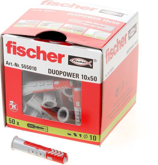 Fischer Duopower Plug 10x50mm - 50 Pieces