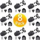 Merkloos / Sans marque ZenithVibe 8-delige Set Spa Hot Tub Cover Clips - Zwart met Sleutels en Bevestigingsmateriaal