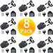 Merkloos / Sans marque ZenithVibe 8-delige Set Spa Hot Tub Cover Clips - Zwart met Sleutels en Bevestigingsmateriaal