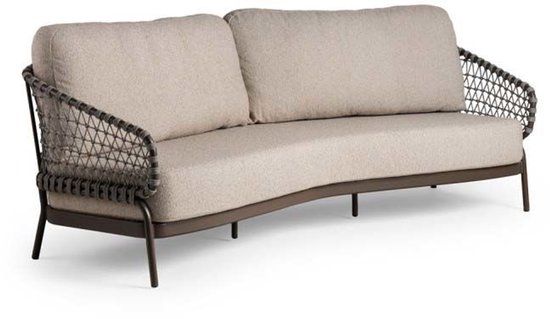 Tierra Outdoor Juno 3-zits lounge bank incline chocolat
