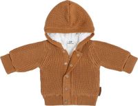 Baby's Only Vestje met capuchon teddy Soul - Caramel - 68