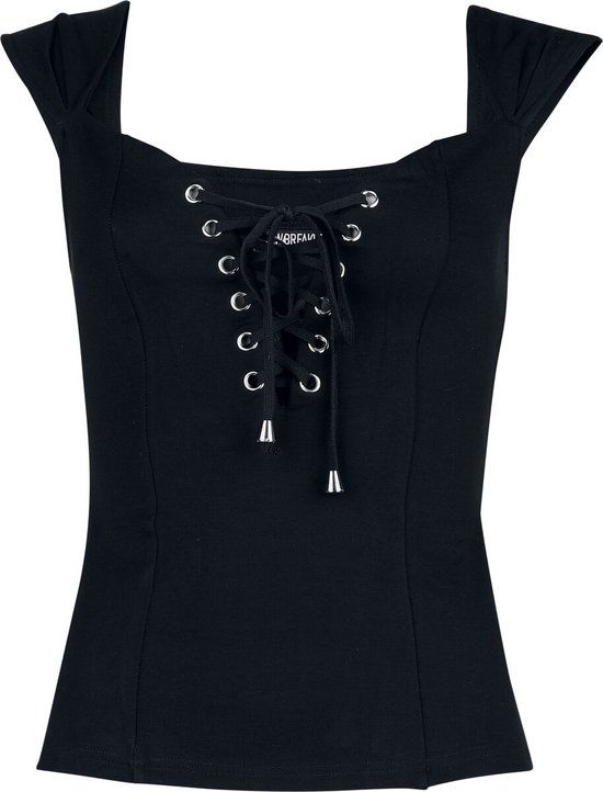 Jawbreaker Sleeveless Dames Top - zwart - L