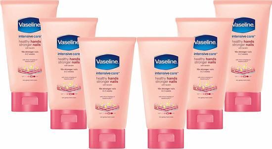 Vaseline 6x Creme hand & nail tube 6x75 ml - Voordeel Verpakking