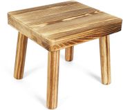 Unyqoos ® Luxe Multifunctionele Lage Houten Kruk voor Elke Ruimte in Huis of Tuin