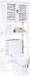 SMIBUY meuble de rangement de salle de bain avec armoire, blanc, bois, 26x175x63.30cm