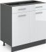 Vicco R-Line Keukenonderkast – 80 cm zonder werkblad Wit Hoogglans