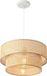 lux.pro Design hanglamp Ascot 12xØ40 cm E27 wit rotan look