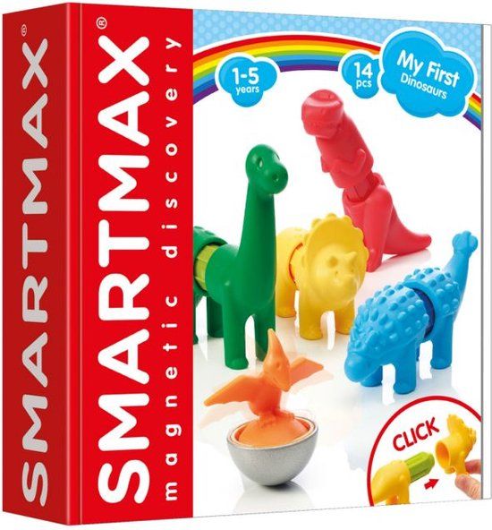 SmartMax My First - Dinosaurs | STEM Toy | 14 Pieces | 1+ Years