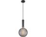 Home Sweet Home Saga hanglamp zwart inclusief LED lamp G180 - dimbaar - pendel lengte 100 cm