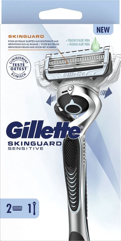 Gillette SkinGuard Sensitive Flexball - Scheersysteem Voor Mannen - 1 Handvat - 1 Navulmesjes