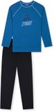 SCHIESSER Pyjama lang Jongens Blauw Katoen Maat 140