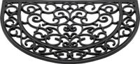 HQ Deurmat klassiek halfrond rubber 40x60 cm