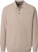 CASA MODA comfort fit heren polo lange mouw - beige