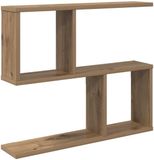 vidaXL Wandplank Artisanaal eiken 60 x 12 x 50,5 cm Bewerkt hout