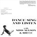 Coast2Coast Miss Nelson & Bruce Haack - Dance Sing And Listen (CD)