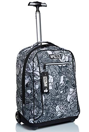 Appack Big Trolley, Yuzer, wit, 2-in-1 schouderriemen voor rugzak, school en reizen