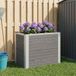 Maison Exclusive - Jardinière surélevée, gris, 50 x 30 x 42 cm, en WPC et aluminium