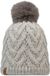 Buff Knitted Fleece Caryn Beanie, Vrouwen, Grijs, One Size