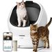 Merkloos Zelfreinigende kattenbak - Met AI-camera - 11 L afvalbak - App - Tot 10 katten