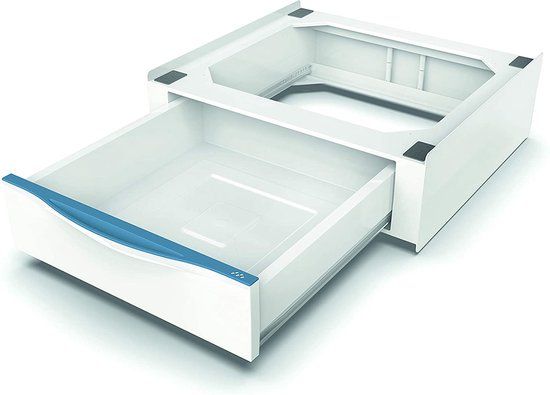 Meliconi Base Torre Extra L60 - Stapelkit - Met Opberglade - Wasmachine & Droger - Max 250KG - 62.5 x 24.5 x 60 cm