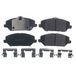 DENCKERMANN Kit de plaquettes de frein, frein à disque B111417