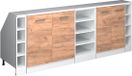 Vicco Rion Kastenset voor schuine wand – 210 cm Set van 5 kastrompen 60 cm diepte Krachtige eik goud