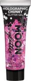 Moon Creations Glitter Gel - Holographic Chunky Glitter Makeup Roze