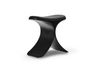 Gejst Tabouret Luno 48x28x72 cm Chêne noir-cuir noir