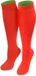 normani Kniekousen Bi-Color Rood/Appelgroen Maat 43-46 Unisex Katoen/Polyamide/Elastaan