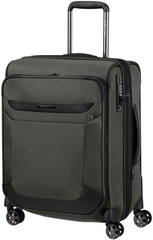 Samsonite Pro-DLX 6 Handbagage EXP 55cm Donkergroen