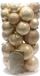 Decoris Kunststof Kerstballen Roze, Goud 30 Stuks