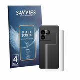 Savvies Screenprotector voor Sony Xperia 1 VIII (Achterkant) - 4 Stuks