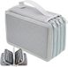 Huttutu 4-laags Etui met 72 Sleuven - Grote Capaciteit Potlood- en Penorganizer - Van Slijtvaste Oxfordstof - 20x12,5x8 cm - Met Rits - Voor School, Kantoor en Kunstenaars - Grijs