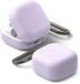 Ringke Silicone Hoesje Geschikt voor Samsung Galaxy Buds 4 / 4 Pro - Siliconen Cover - Karabijnhaak - Case Paars