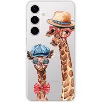 Samsung Siliconen hoesje compatibel met Samsung Galaxy S24 Plus, Samsung Galaxy S25 Plus Grappige giraffe