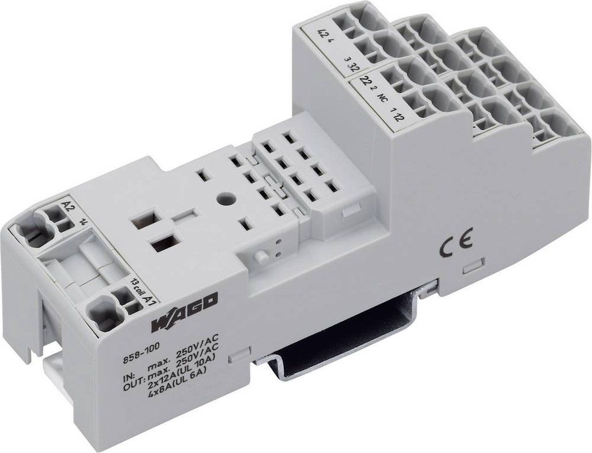 WAGO 858-100 Relaissocket (97 x 31 x 39 mm)